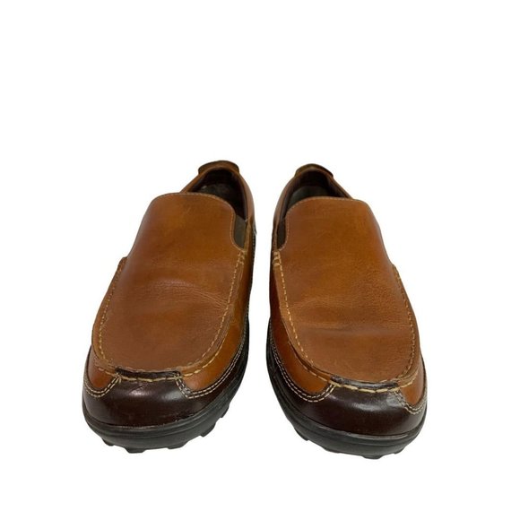 Size 9W Cole Haan Men\'s Wide Brown Leather Driving Loafers C02559 main image 10